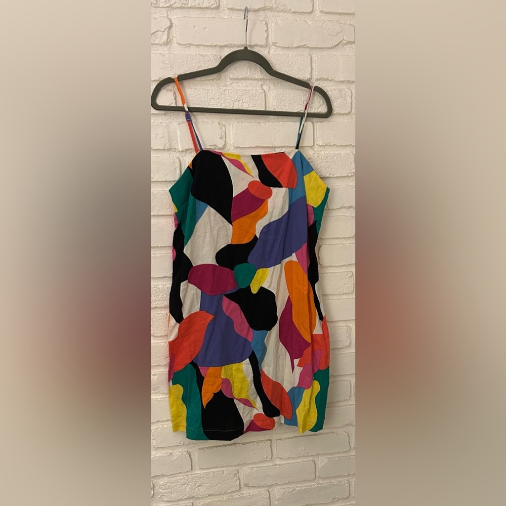Target/ A New Day NWT Spaghetti Strap Colorful Linen Dress